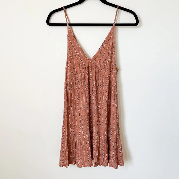 Becool Dresses & Skirts - Becool Babydoll Tunic Tank Top / Dress Medium Y2K Ditsy Floral Boho Cottagecore